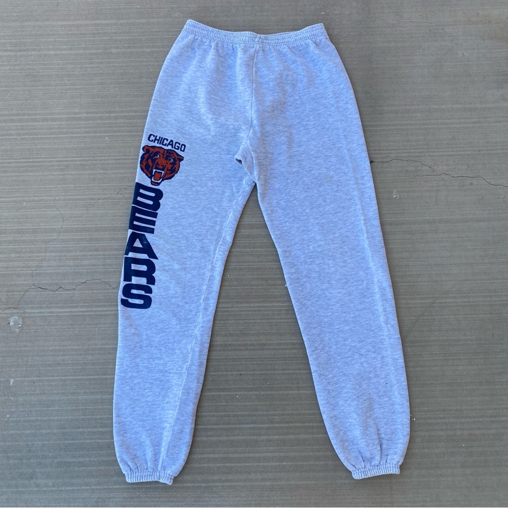 Vintage Chicago Bears Sweatpants Grey Made in USA